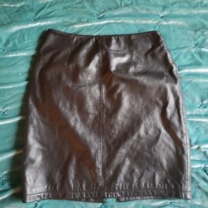 Wilson Leather Midi Skirt